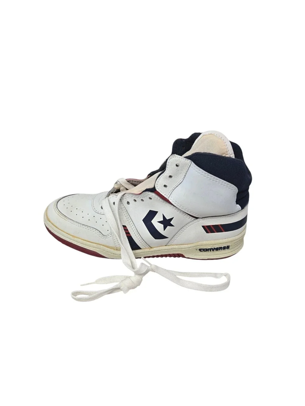 Vtg Converse Fast Break Early NBA Basketball Shoe Kids 5.5 1980s With Box USA